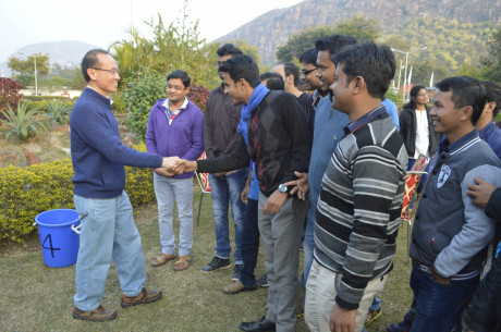 Supporters and Friends of NU from Singapore come for a three-day trip to Rajgir along with Chancellor Yeo