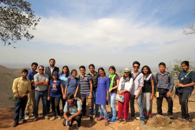 Students visit Vishwa Shanti Stupa to assess the Waste Disposal Scenario and its impacts on Nature