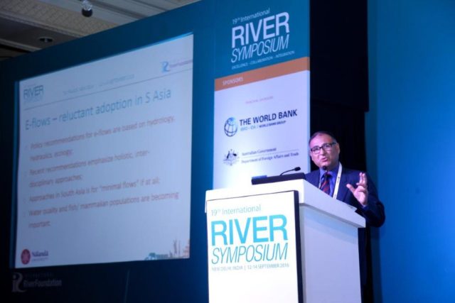 Dr Somnath Bandyopadhyay Presents a Paper at International River Symposium