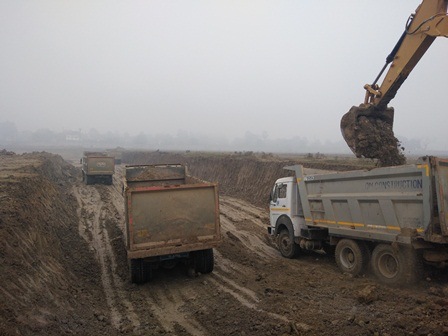 Nalanda main campus construction in full swing