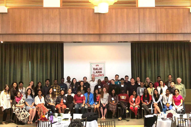 Nalanda University students at the University of Virginia(USA) as Dalai Lama fellows in global ethical leadership meet