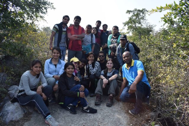 SEES field trip to Vaibhagiri Hill: Exploring vegetation pattern and invasive species in the area