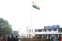 Tallest Flagpole in Bihar proudly flies the tricolor as Nalanda University proudly celebrates Republic Day