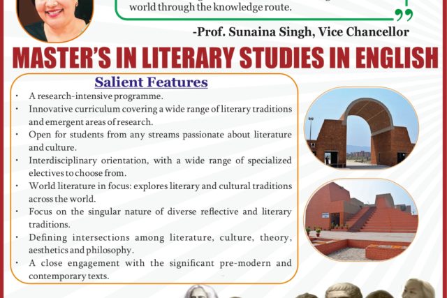 Launch of MA Programme in World Literature