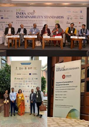 School of Management Studies hosted a session entitled Integration of Sustainability in Management Education at India and Sustainability Standards Summit, India Habitat Center, New Delhi November 6-8, 2023.