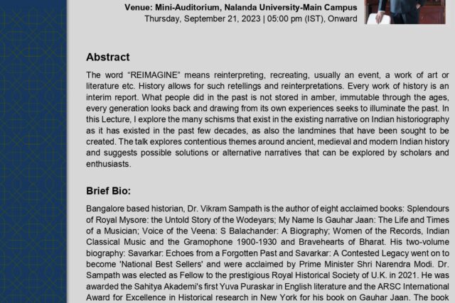 Distinguished Lecture on Reimagining Bharatiya Itihasa