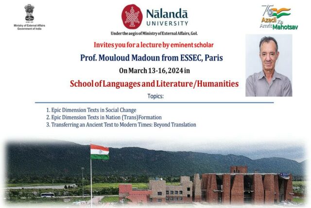 Lecture by eminent scholar Prof. Mouloud Madoun from ESSEC, Paris