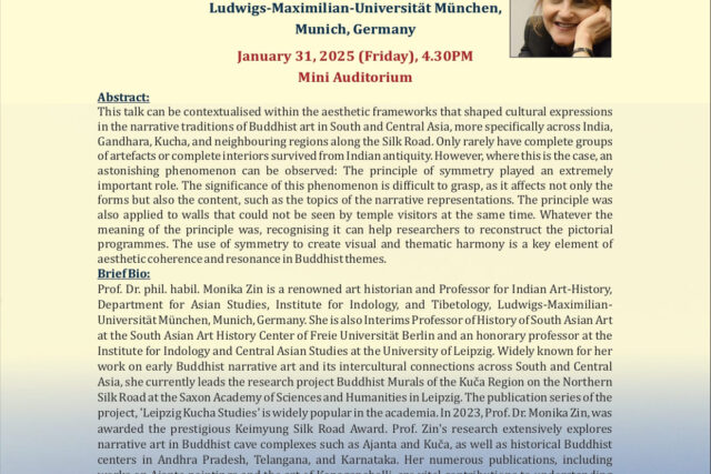 Lecture on Symmetry and Mirroring as Deining Principles of Art in India and Kucha