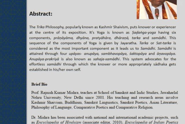 SBSPCR-ICPR Study Circle Lecture by Prof. Rajnish Kumar Mishra