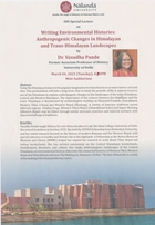 SHS Special Lecture by Dr. Vasudha Pande