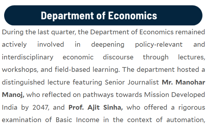 Department of Economics